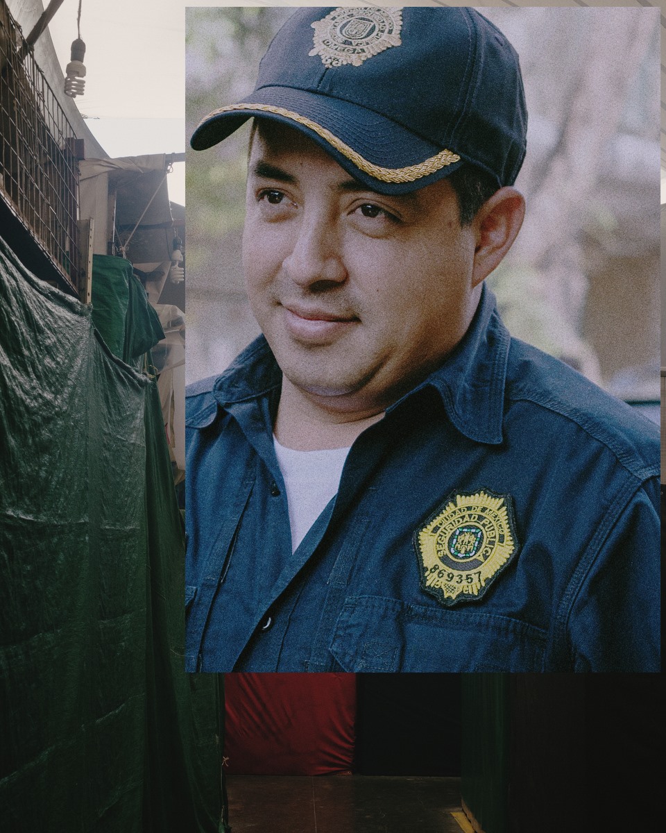 Photographies de fonctionnaires mexicains par notre artiste Thomas Cecchelani, sur le thème de la violence et du crime organisé au Mexique