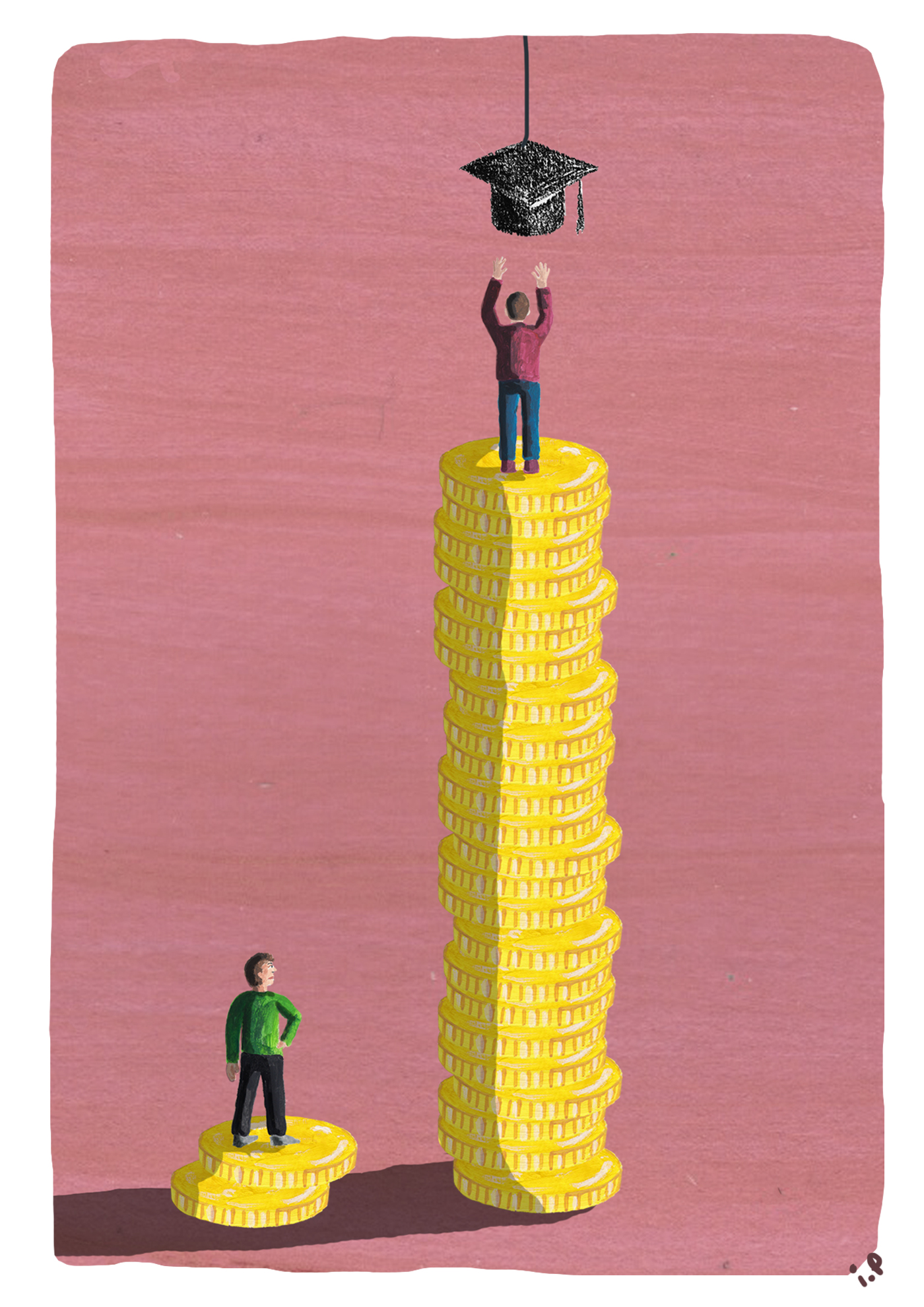 Mai 68, la loi ORE et les inégalités d'accès à l'enseignement supérieur. Illustrations d'Ivan Peev.